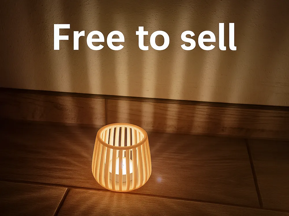 Moderner Teelichthalter aus hochwertigem Kunststoff